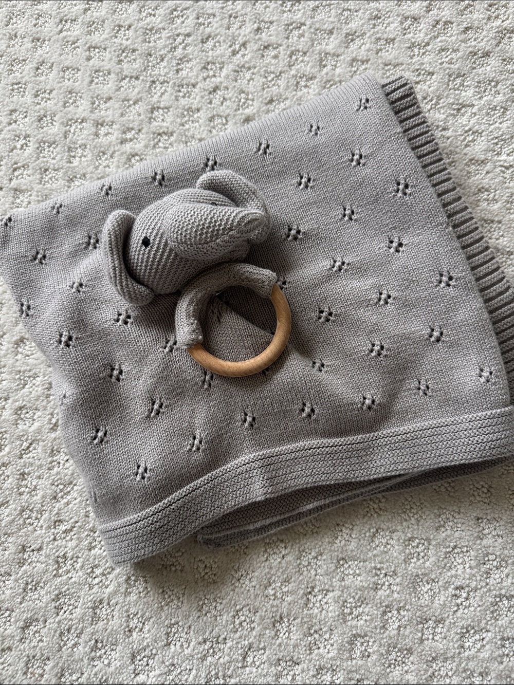 Organic Cotton Clover Knit Baby Gift Set by Zestt Organics